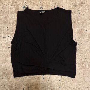 Divided Black Muscle Tee